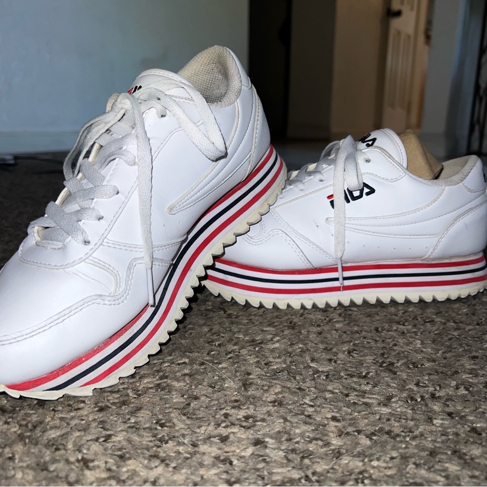 Fila Women’s Orbit Stripe Platform Shoes - Size 8
